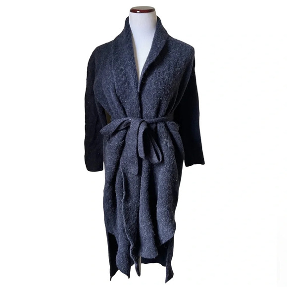 Peruvian Connection Navy Blue Duster Sweater, size medium - Picture 1 of 4